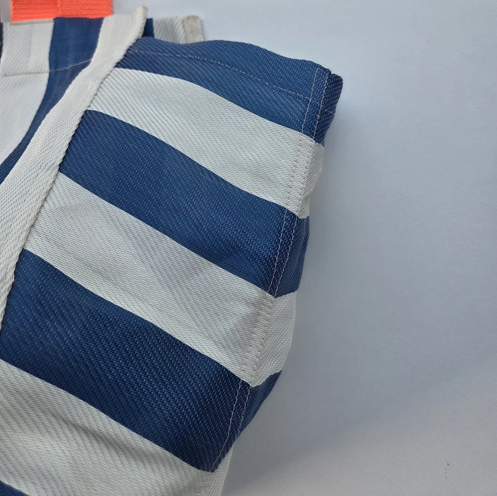 Clare V. Beach Tote Azul Shell No Clutch Rare - Picture 11 of 16